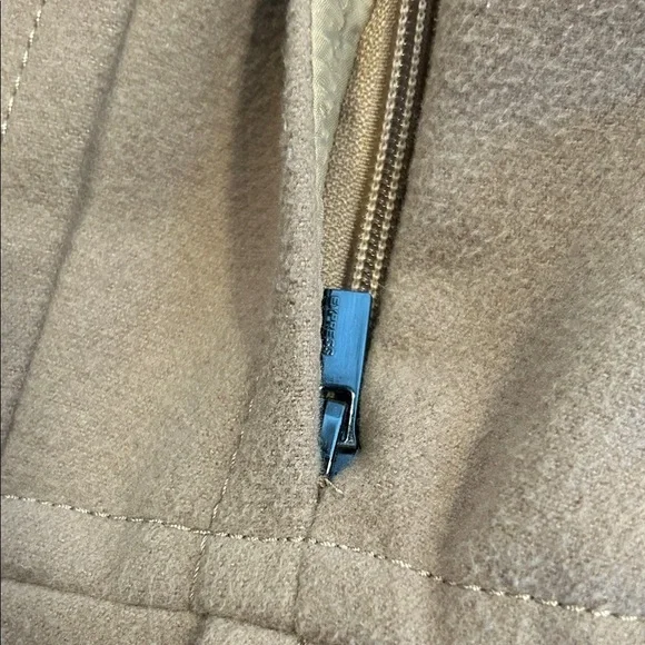 Express Camel Peplum Zip Front Jacket Blazer Women’s Small Tan Tailored - Picture 4 of 10